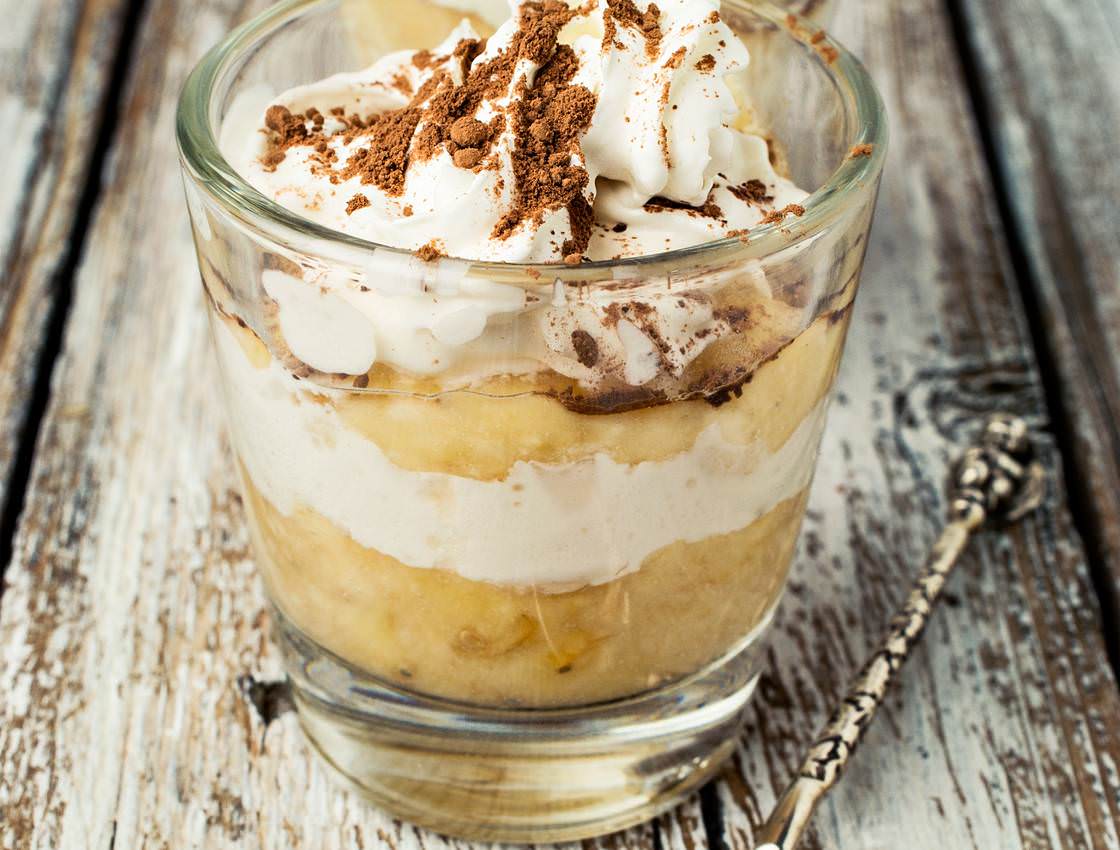 Verrines bananes mascarpone simple et délicieux, de plus très facile à ...