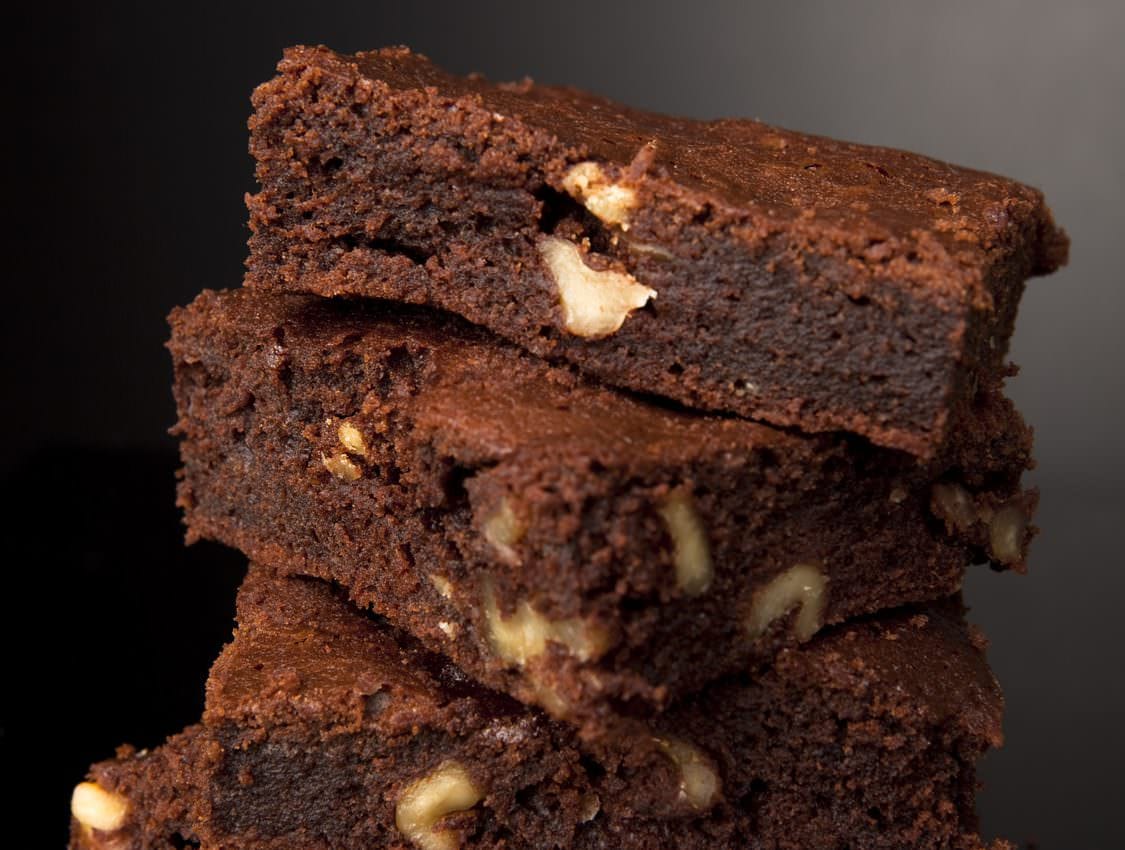 Brownies au noix de pécan un gateau américain classique au chocolat et