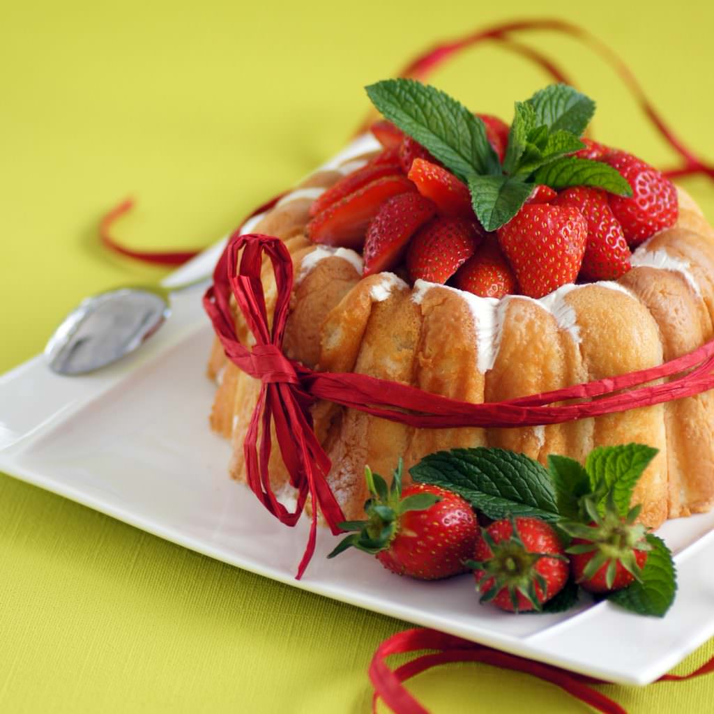 Charlotte aux fraises et mascarpone