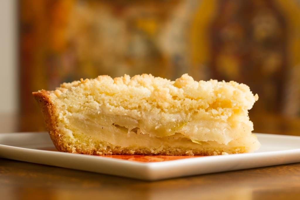 Tarte aux pommes vanille cannelle façon crumble