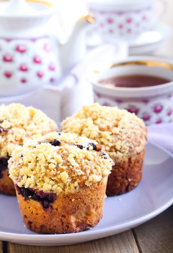 Muffins myrtilles noisettes