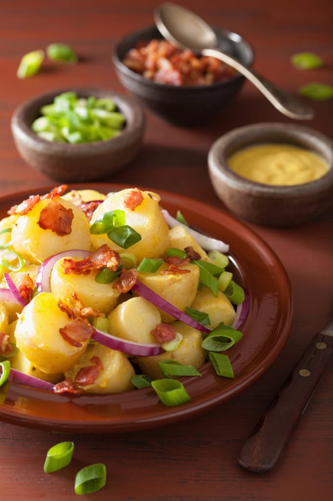 Salade de pommes de terre aux lardons