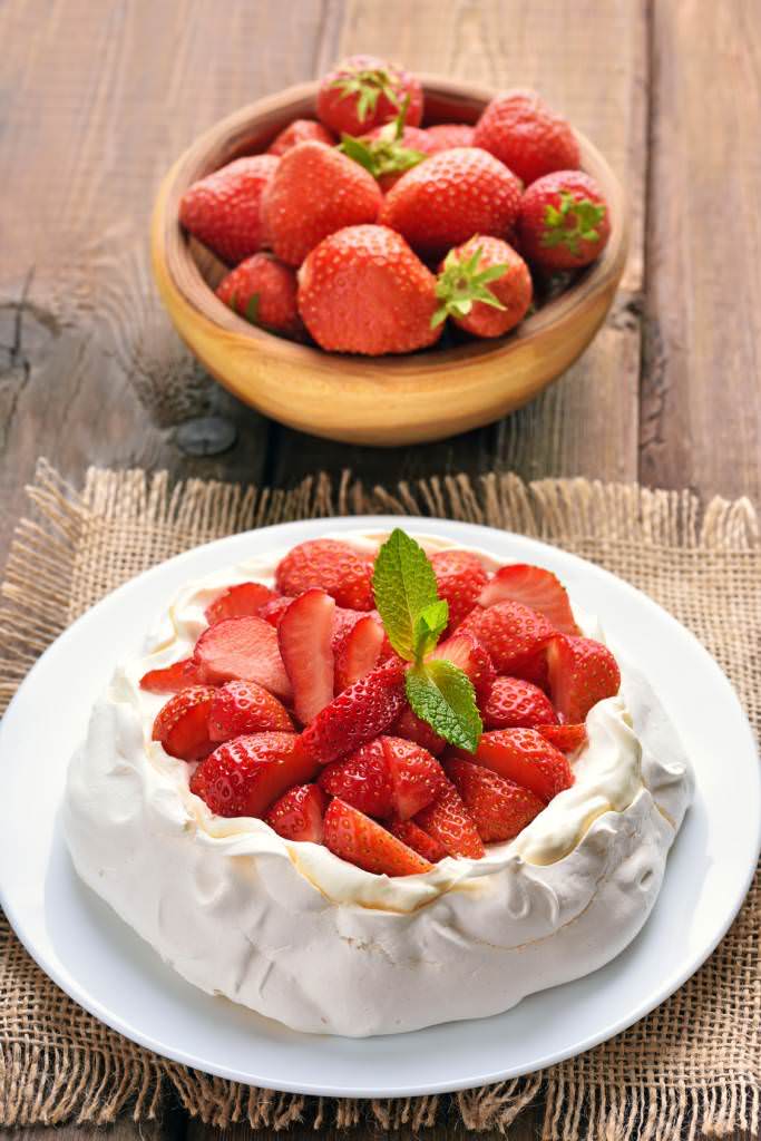 Pavlova aux fraises