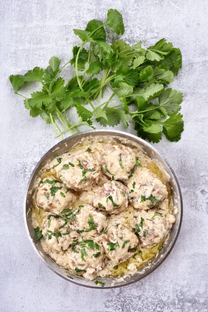 Boulettes de poulet à la créme