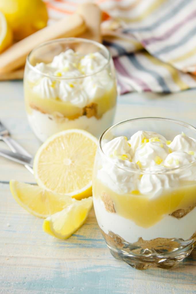 Verrines au citron et mascarpone