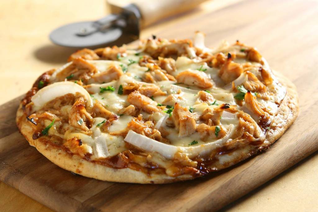 Pizza au poulet BBQ