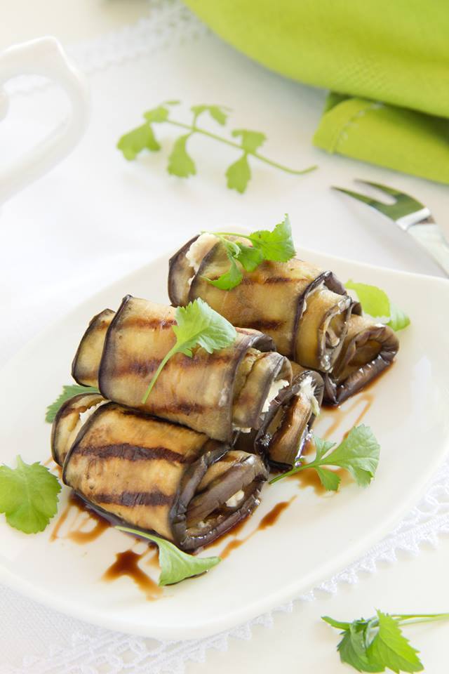 Aubergines roulées