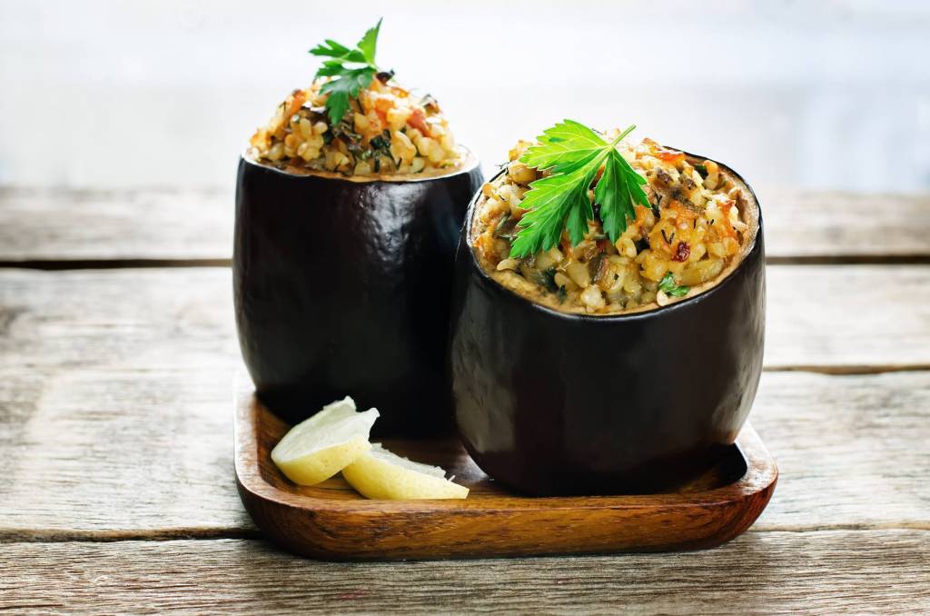 Aubergines farcies à l&rsquo;orientale