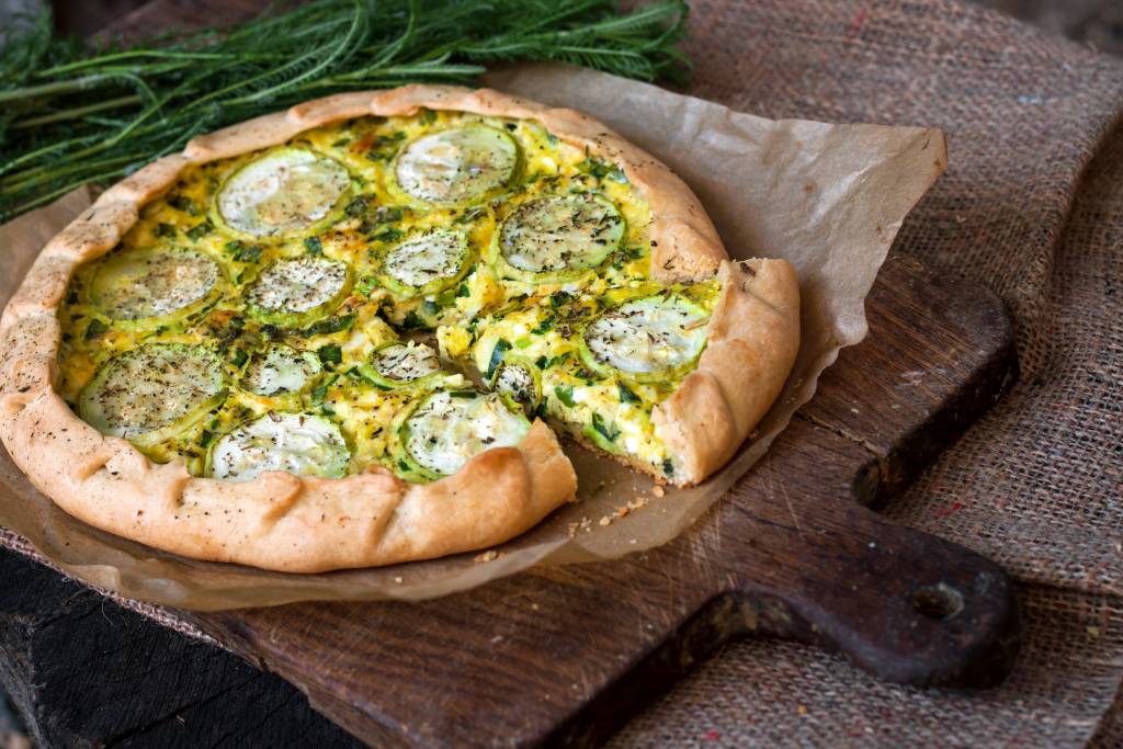 Tarte courgette et chevre