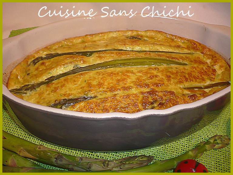 Flan d'asperges vertes une recette d'entrée délcieuses à faire en