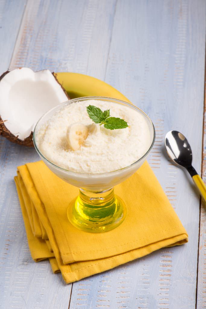 Mousse banane coco