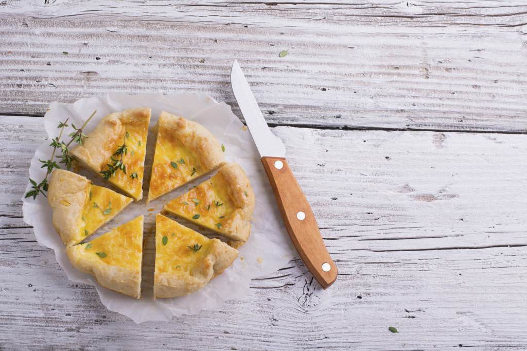 Quiche chevre et thym