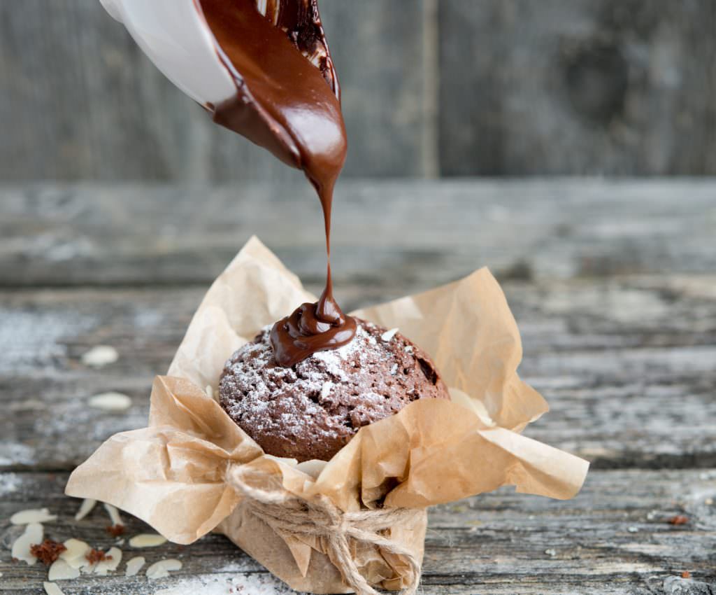 Muffins au chocolat noir