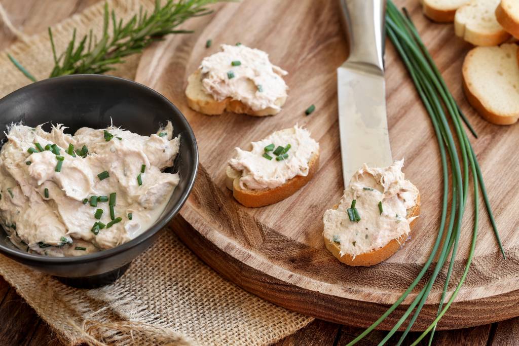 Rillettes de thon à la ciboulette