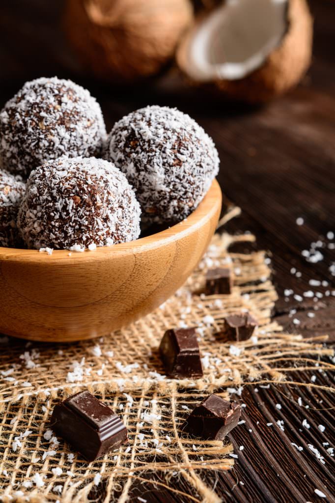 Truffes chocolat coco