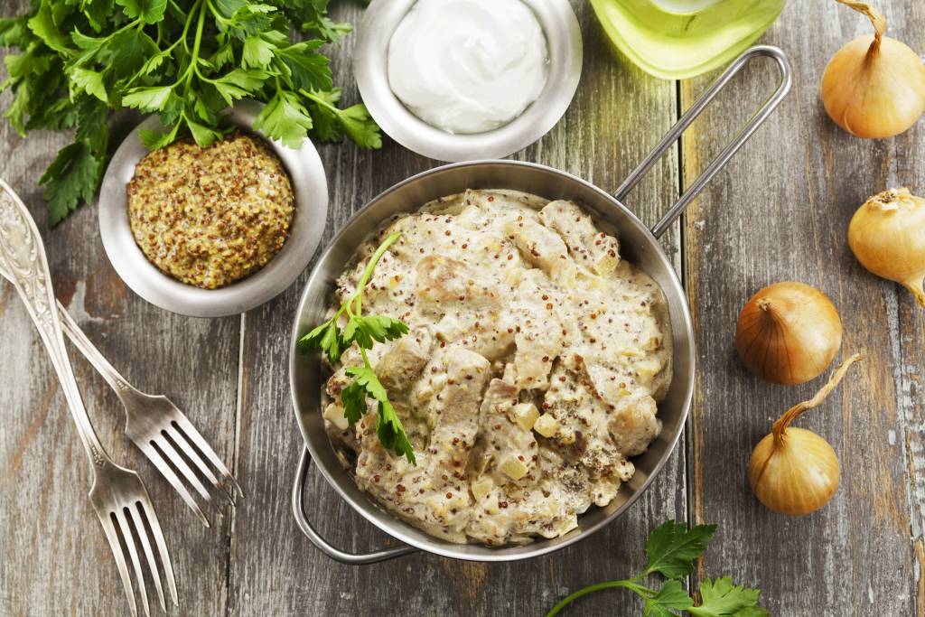 Filet mignon de porc à la moutarde