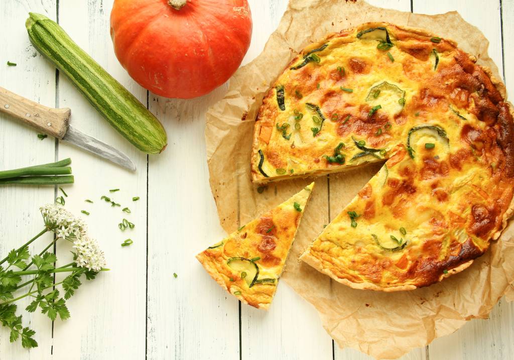 Quiche courgette et potimarron