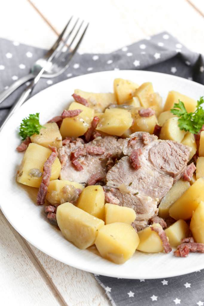 Rôti de porc au lait