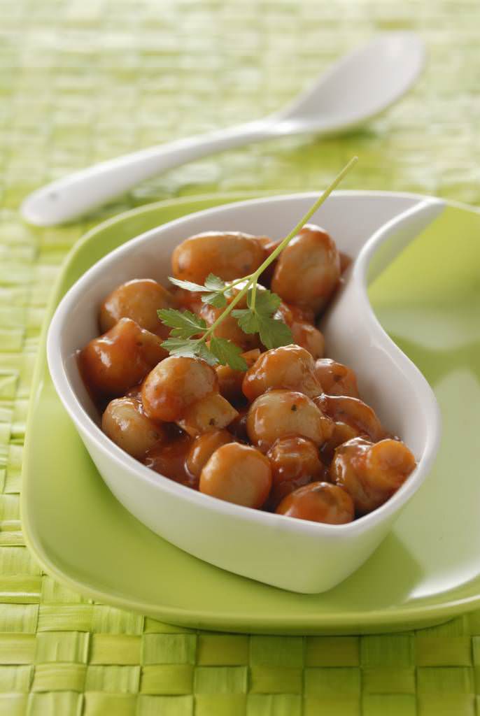 Champignons à la grecque à la tomate