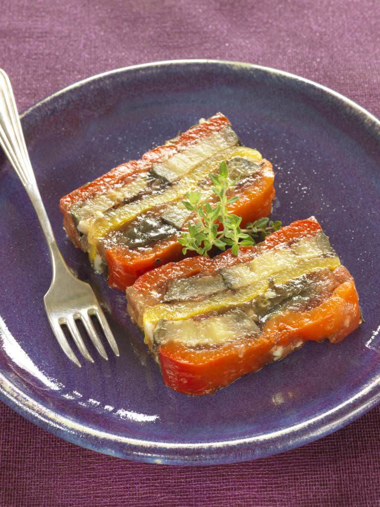 Gâteau de légumes aux pignons