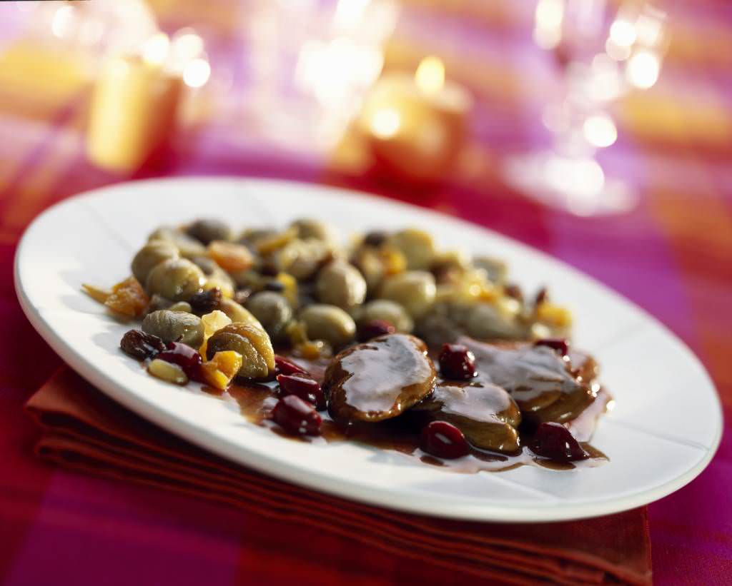 Filets de cailles aux griottes