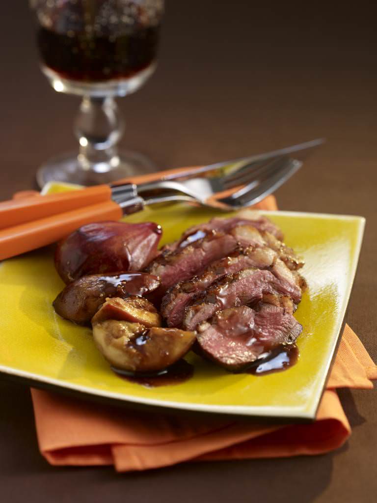 Magret de canard aux figues
