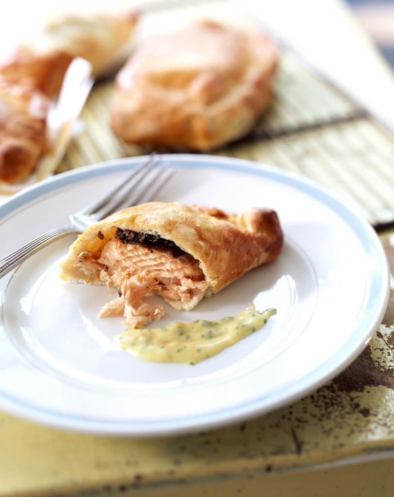 Feuilletés de saumon à la tapenade