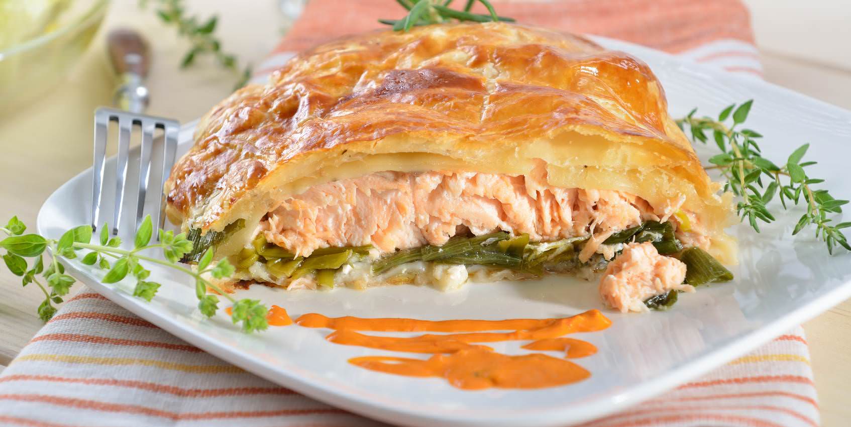 Feuilletés au saumon et poireaux une délicieuse recettes alliant saumon