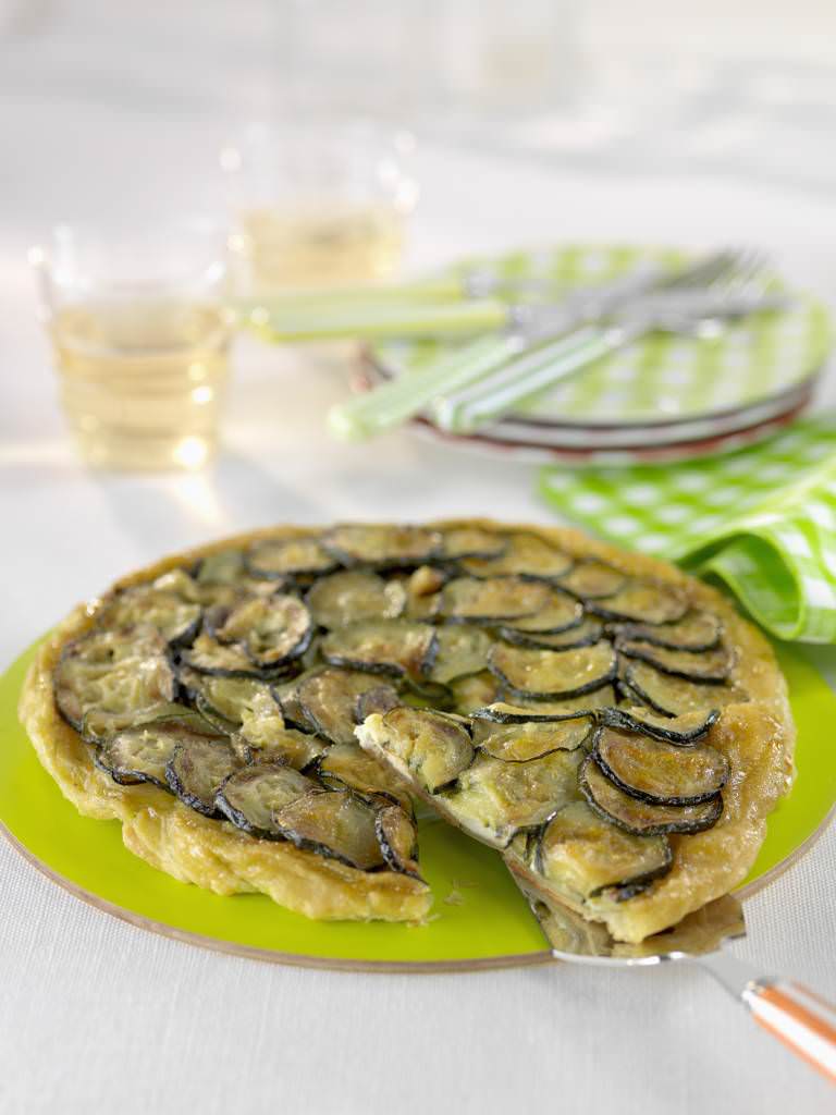 Tatin de courgettes au chèvre