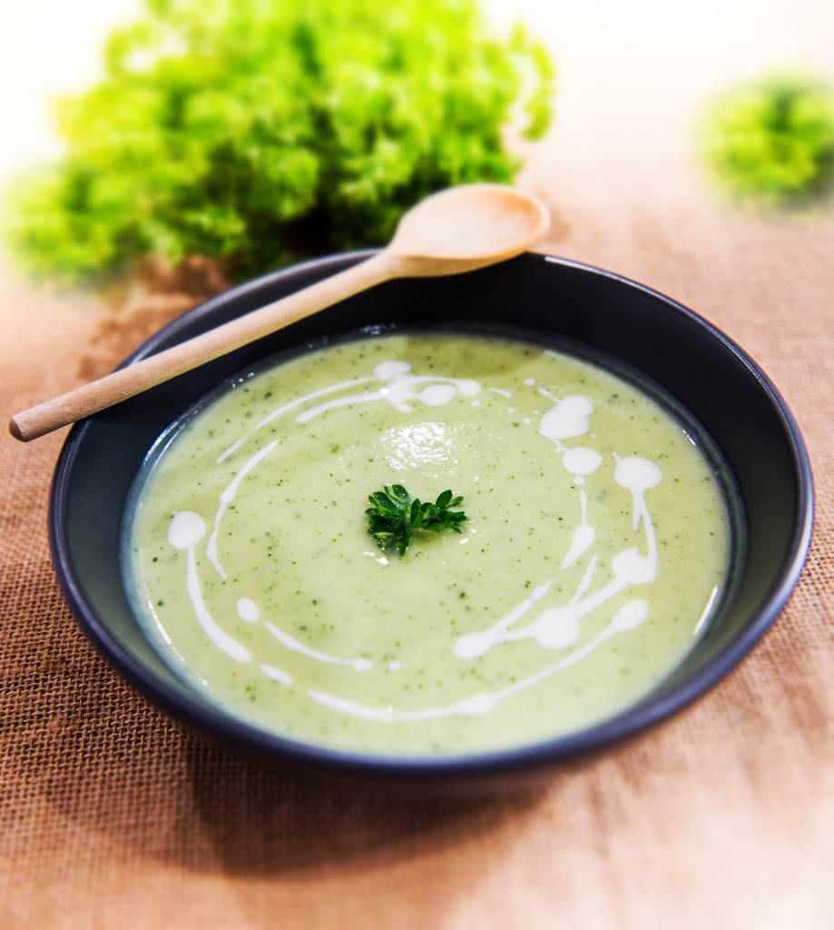 Potage de laitue au boursin