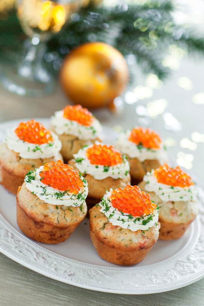 Muffins au saumon et au parmesan