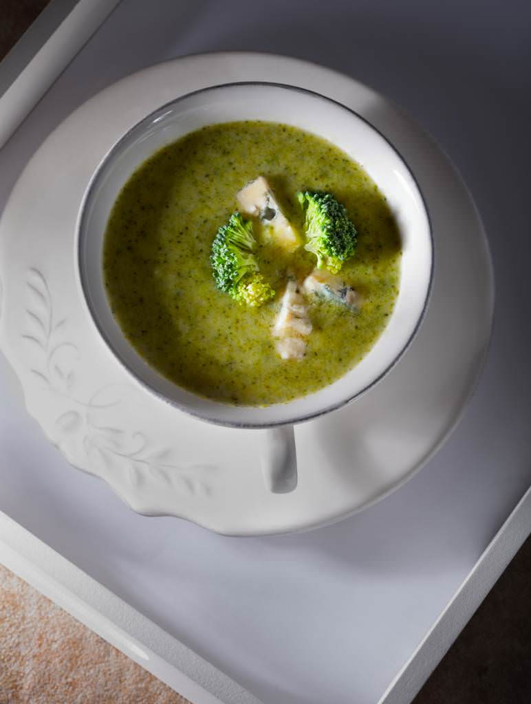 Crème de brocolis au Roquefort