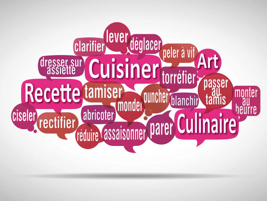 Lexique des différents termes de cuisine