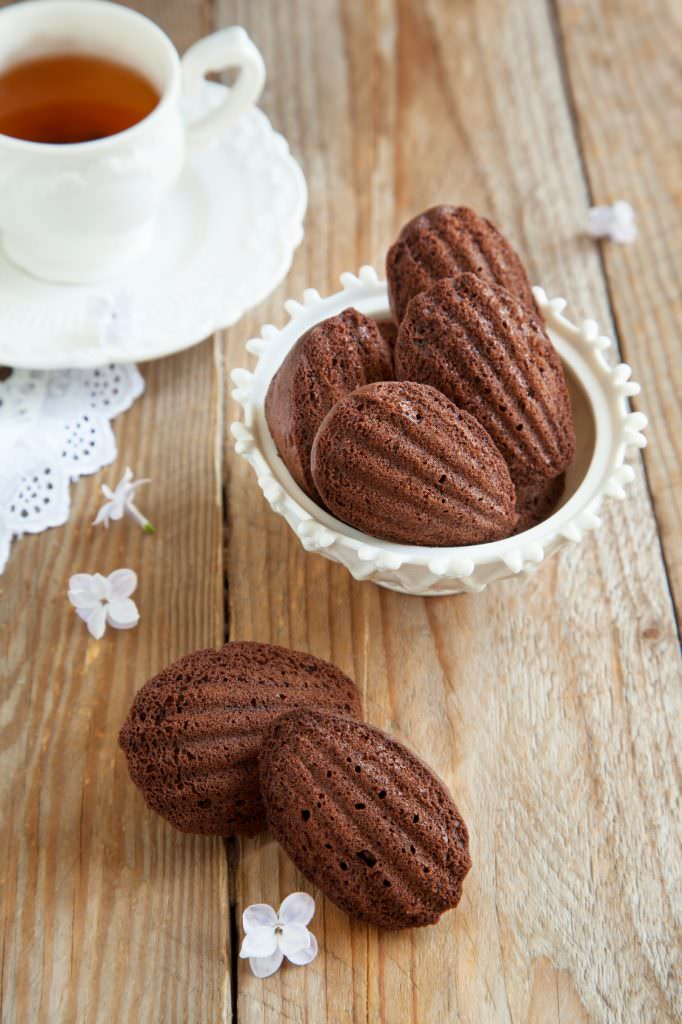 Madeleines au chocolat