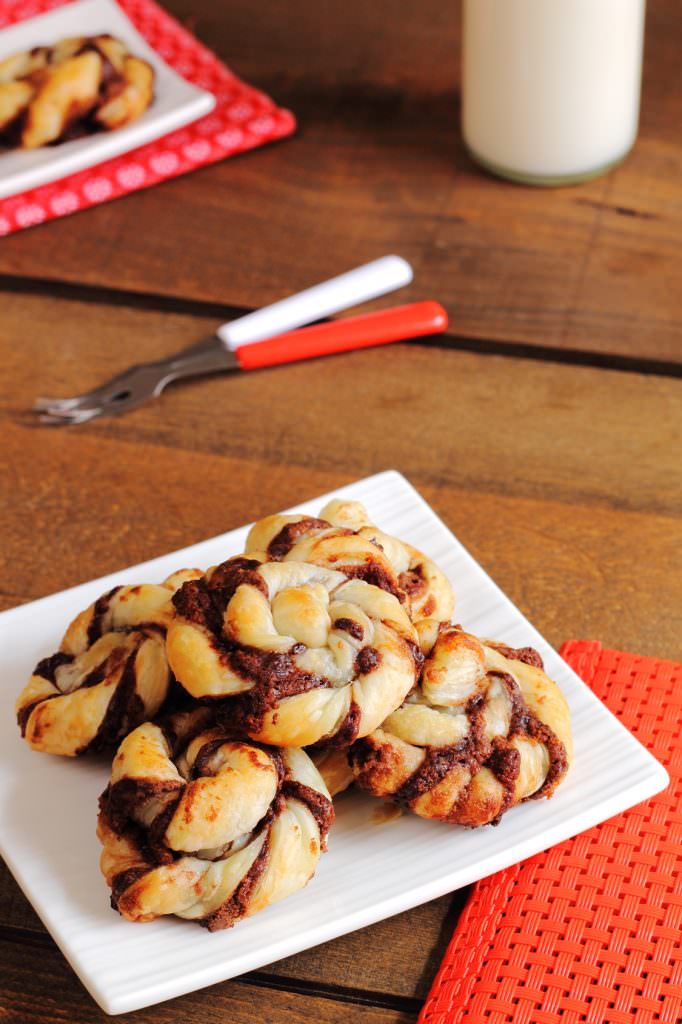 Spirales chocolat noisettes