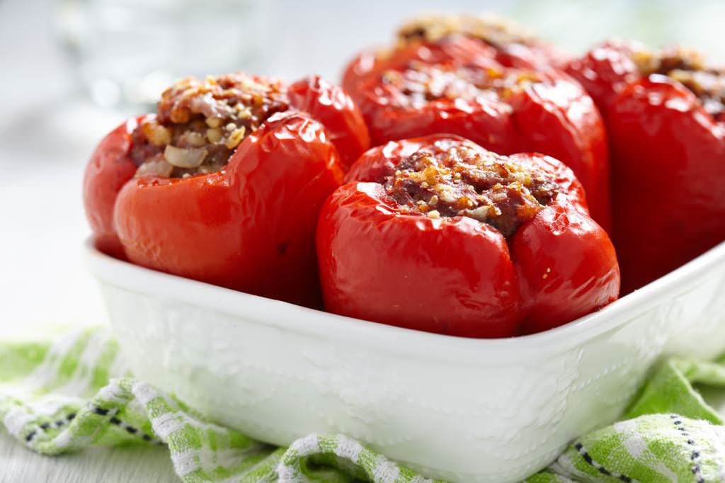 Poivrons farcis au boeuf épicé
