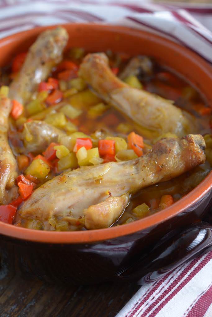 Sauté de poulet façon paysanne