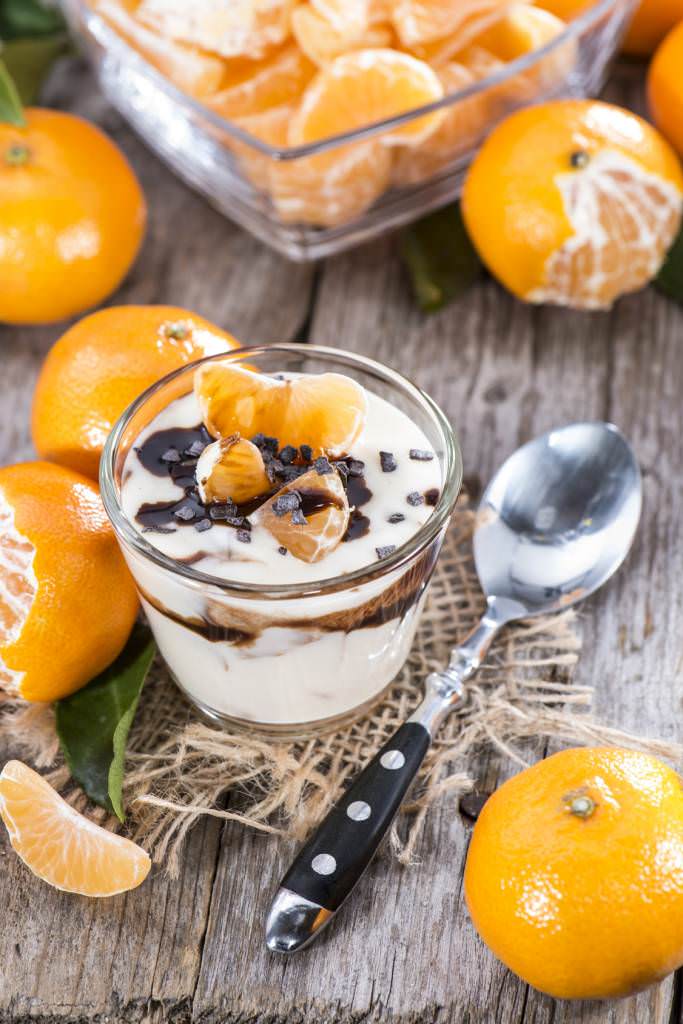 Verrines de yaourt à la clémentines