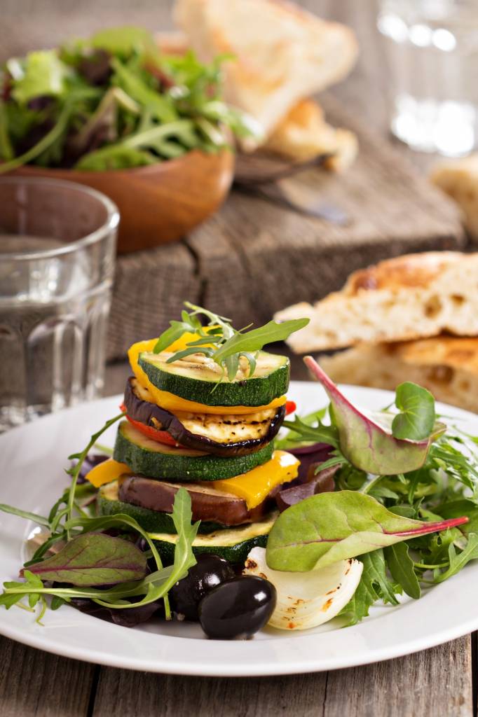 Légumes grillés en salade