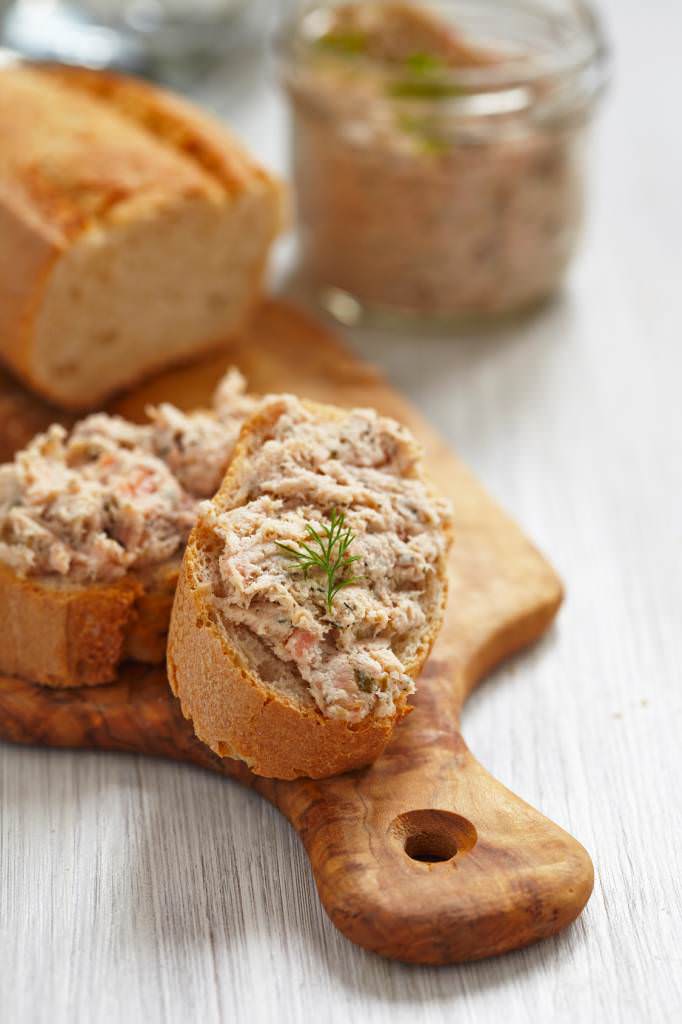 Rillettes aux deux saumons et chèvre frais