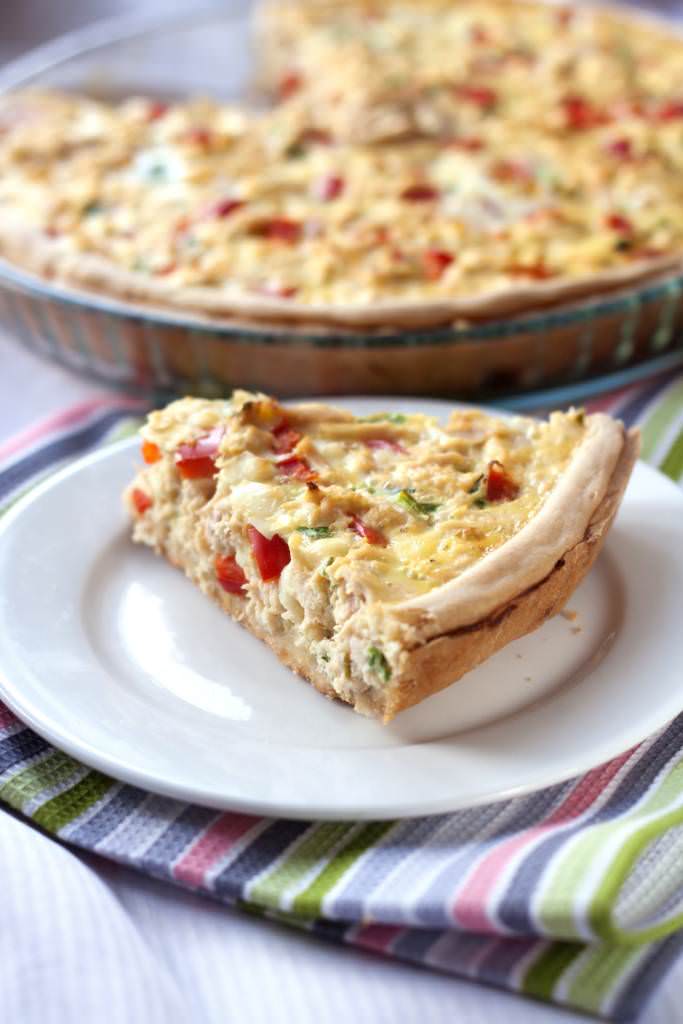 Quiche poulet poivrons