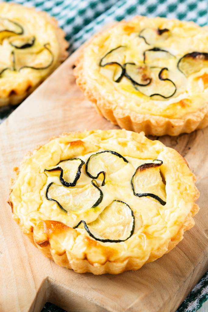Tartelettes courgettes et fromage de chèvre