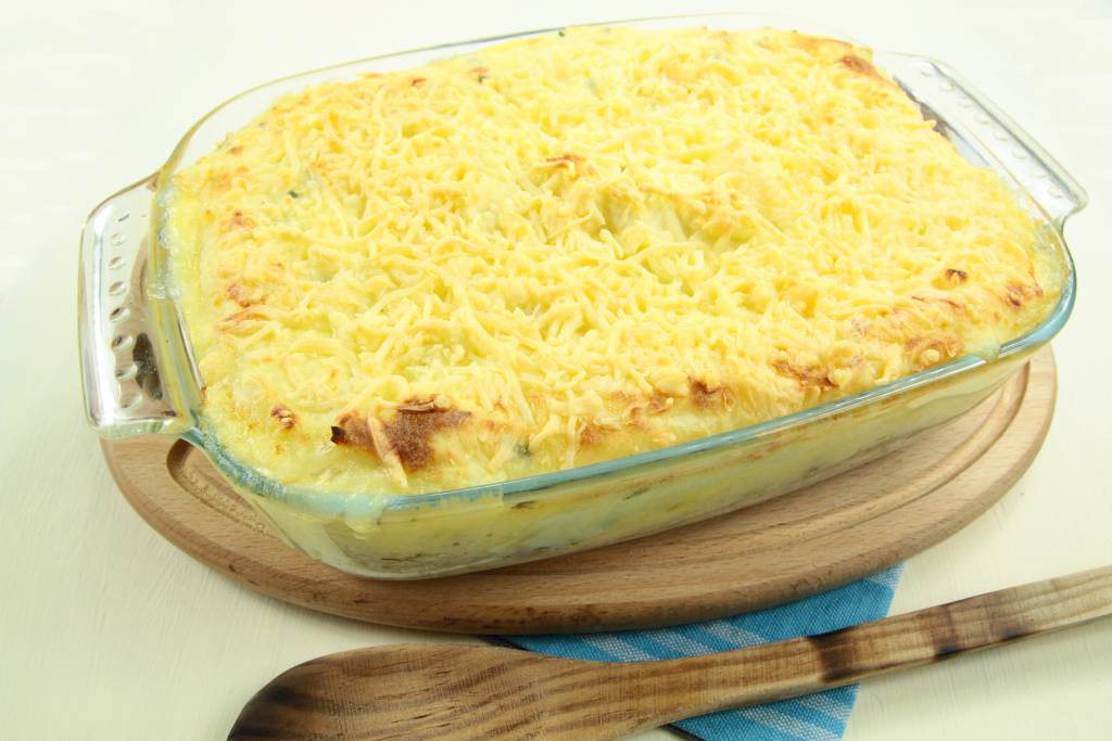 Gratinée de pomme de terre et cabillaud