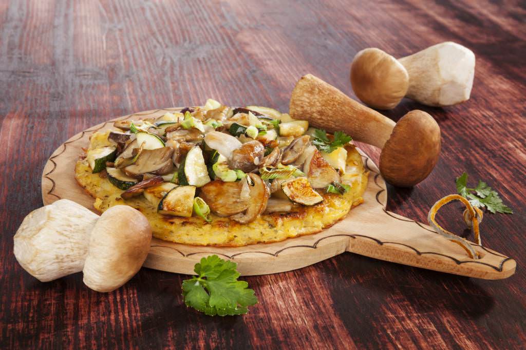 Rôsti nature et sa poêlée de cèpes