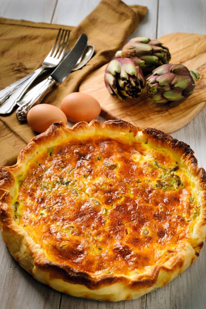 Quiche aux artichauts