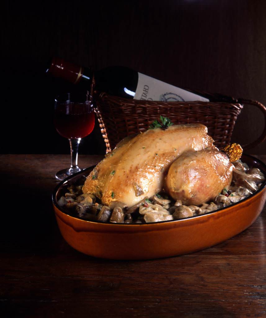 Poulet aux champignons