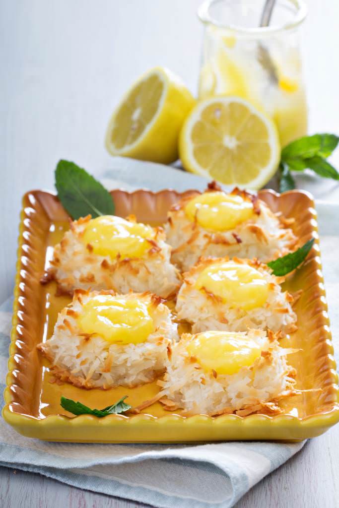 Biscuits coco au lemon curd