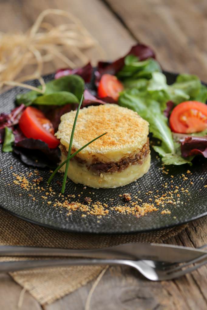 Parmentier de canard aux topinambours