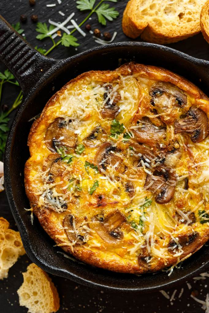 Omelettes aux champignons