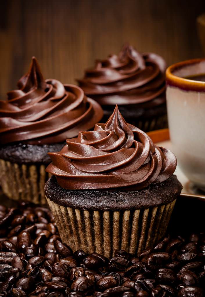 Cupcake chocolat noir